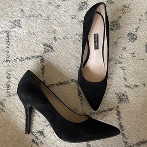 Brand New Nine West Black Suede 3" Heels